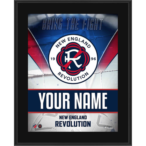 New England Revolution 10.5'' x 13'' Personalized Sublimated Team Logo Plaque