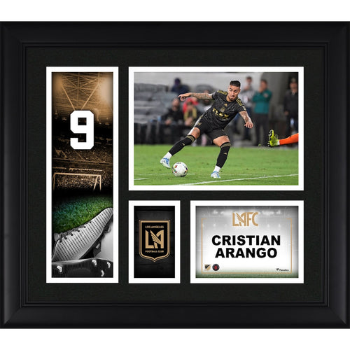 Cristian Arango LAFC Framed 15'' x 17'' Player Core Collage
