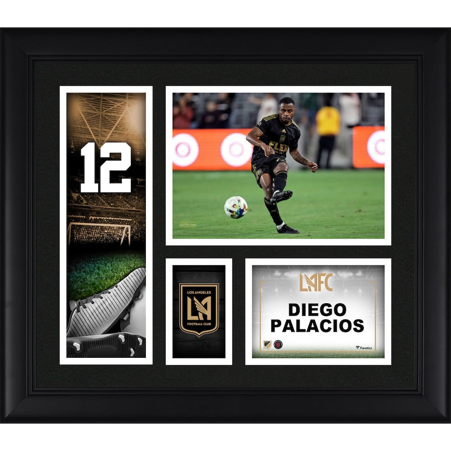 Diego Palacios LAFC Framed 15'' x 17'' Player Core Collage