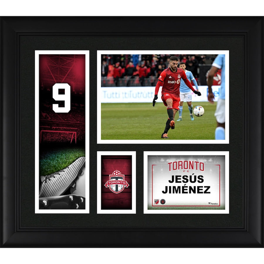 Jesús Jiménez Toronto FC Framed 15'' x 17'' Player Core Collage