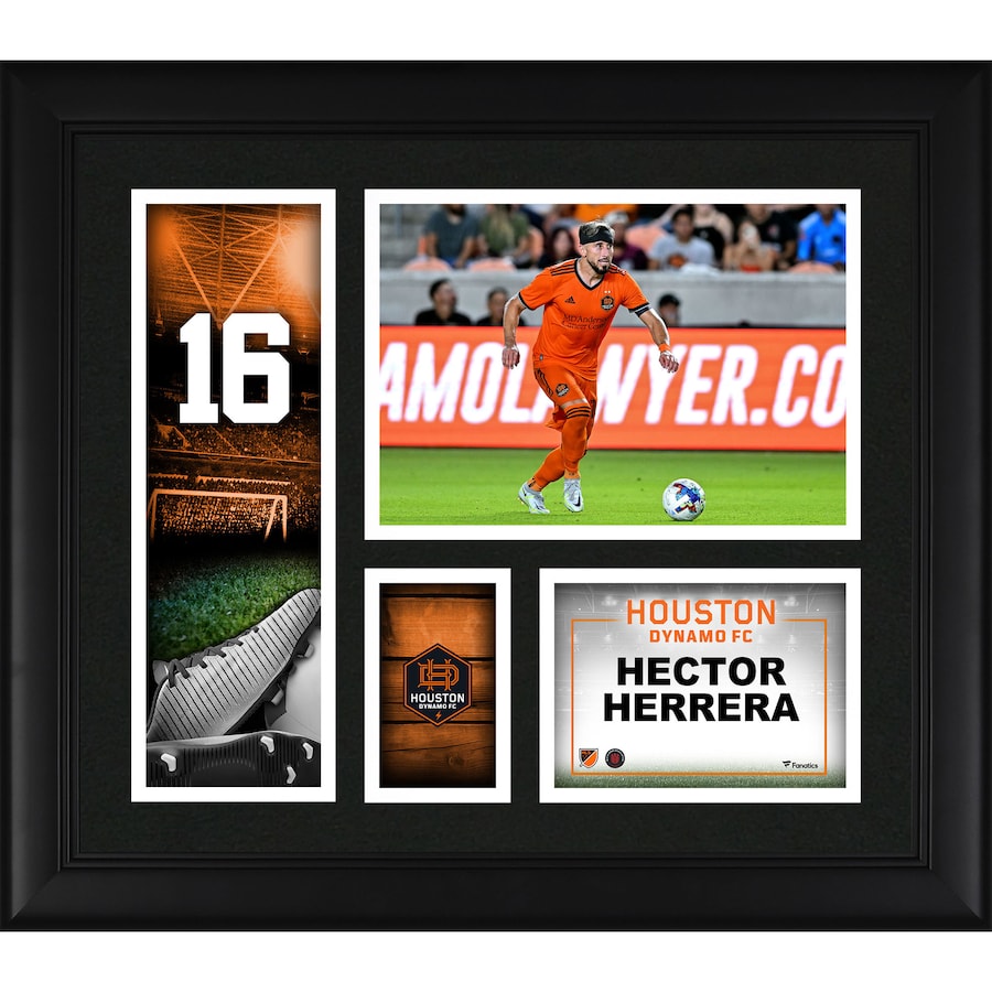 Héctor Herrera Houston Dynamo FC Framed 15'' x 17'' Player Core Collage