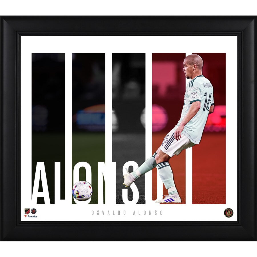 Osvaldo Alonso Atlanta United FC Framed 15'' x 17'' Player Panel Collage