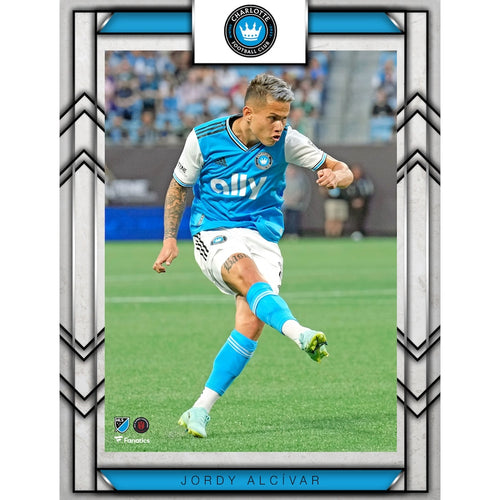 Jordy Alcivar Charlotte FC 10.5'' x 13'' Sublimated Player Plaque