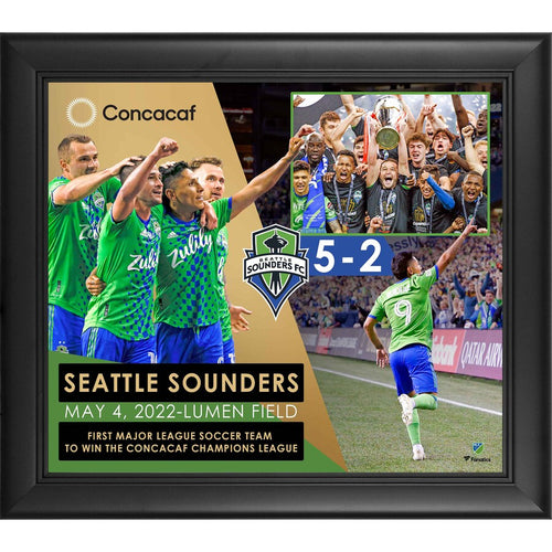 Seattle Sounders FC Framed 15'' x 17'' 2022 CONCACAF Champions Collage