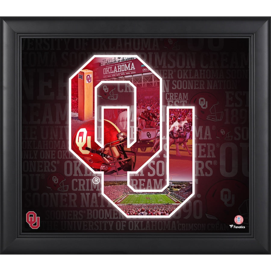 Oklahoma Sooners Framed 15'' x 17'' Team Heritage Collage