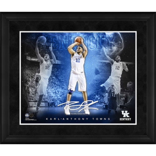 Karl-Anthony Towns Kentucky Wildcats Facsimile Signature Framed 16'' x 20'' Stars of the Game Collage
