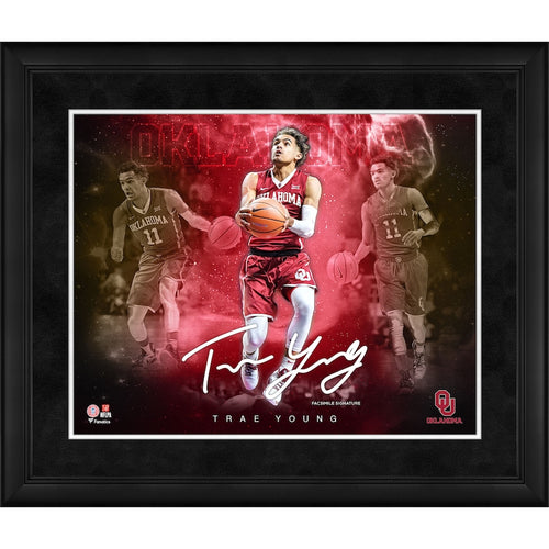 Trae Young Oklahoma Sooners Facsimile Signature Framed 16'' x 20'' Stars of the Game Collage