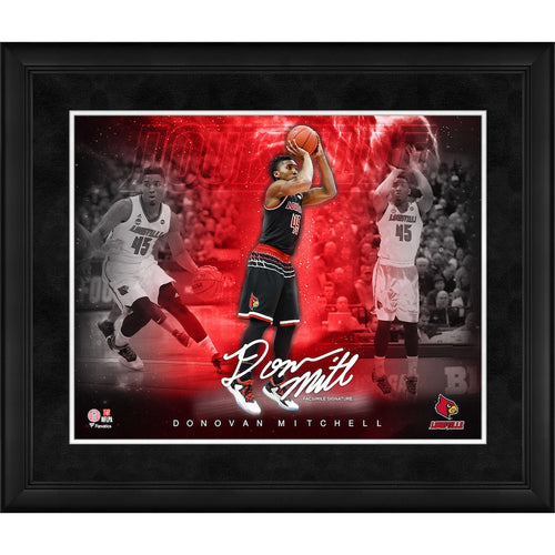 Donovan Mitchell Louisville Cardinals Facsimile Signature Framed 16'' x 20'' Stars of the Game Collage