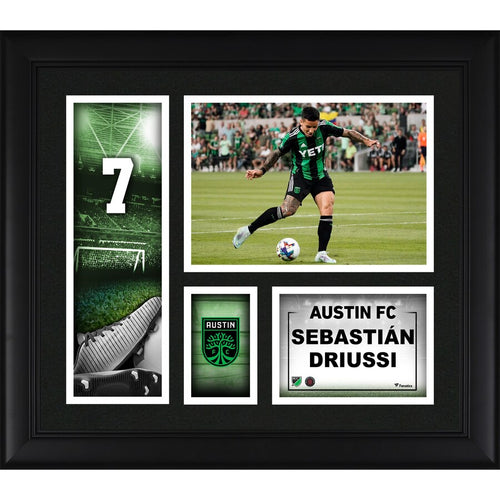 Sebastián Driussi Austin FC Framed 15'' x 17'' Player Core Collage