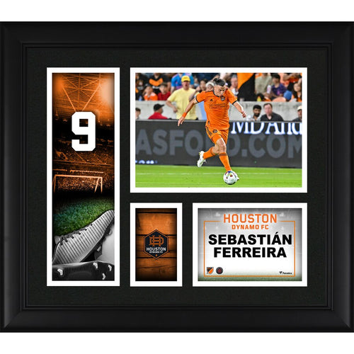 Sebastián Ferreira Houston Dynamo FC Framed 15'' x 17'' Player Core Collage