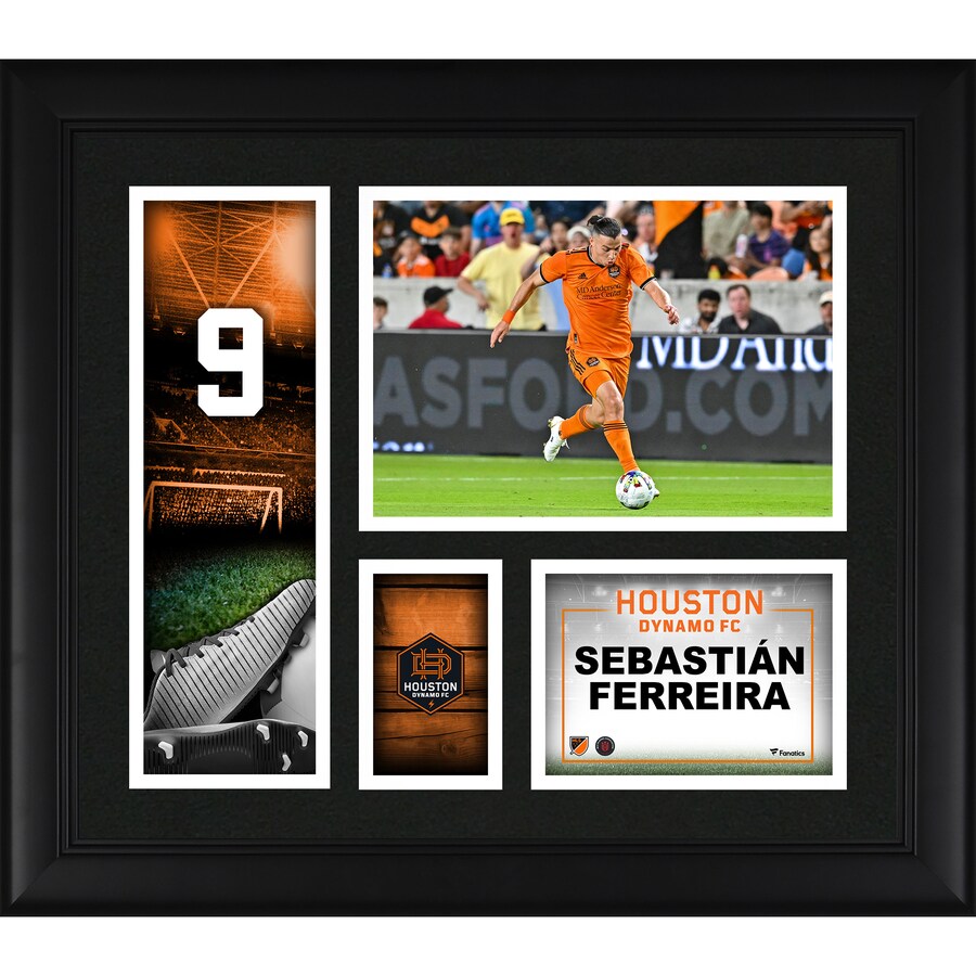 Sebastián Ferreira Houston Dynamo FC Framed 15'' x 17'' Player Core Collage