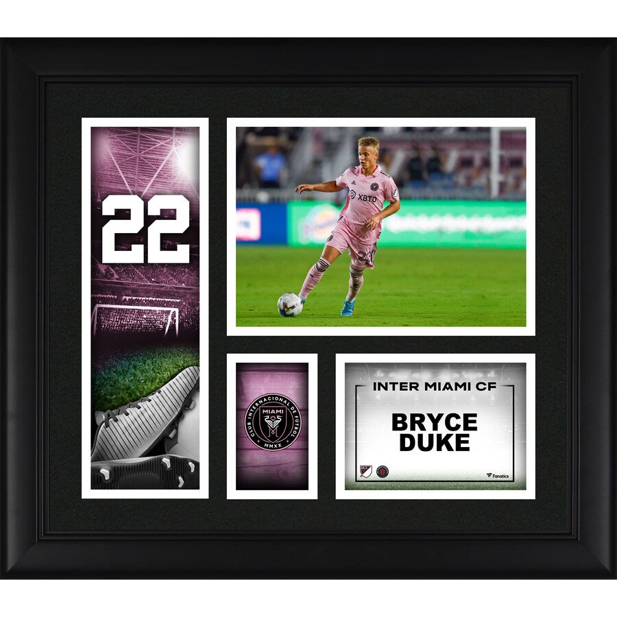Bryce Duke Inter Miami CF Framed 15'' x 17'' Player Core Collage