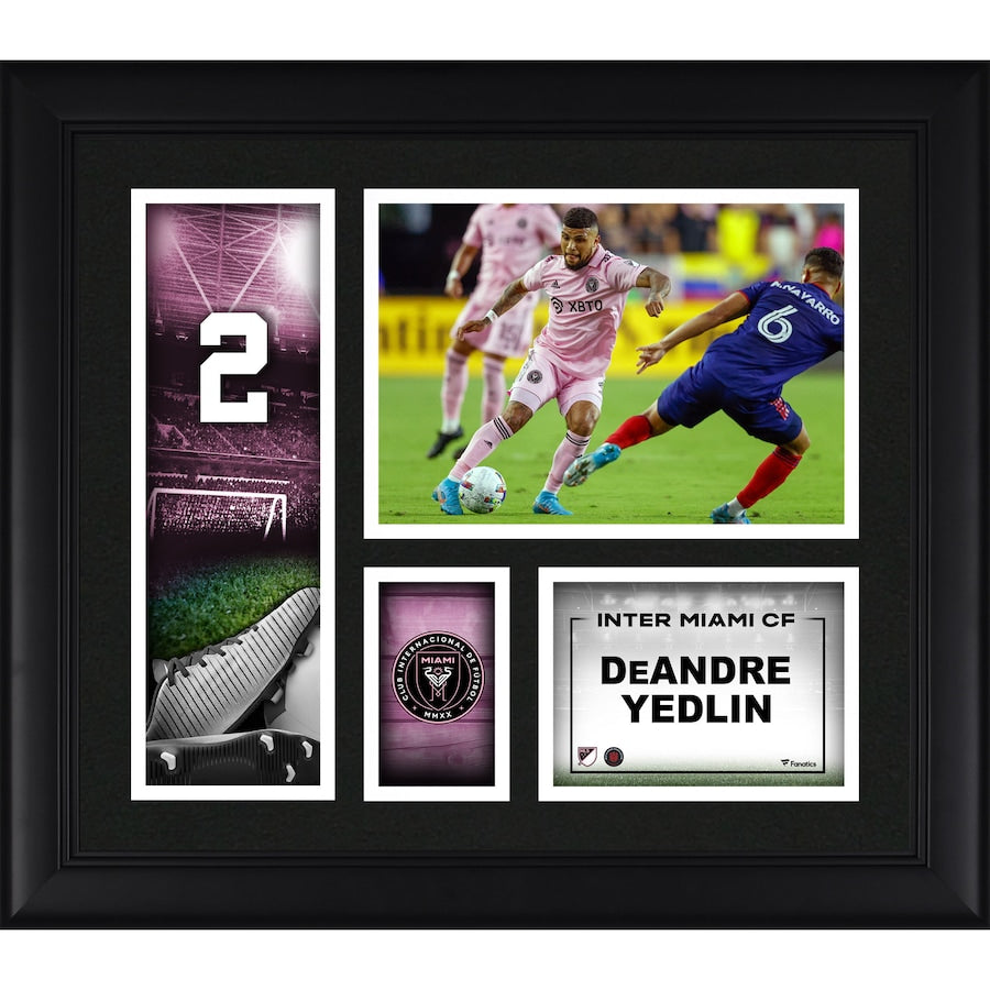 DeAndre Yedlin Inter Miami CF Framed 15'' x 17'' Player Core Collage