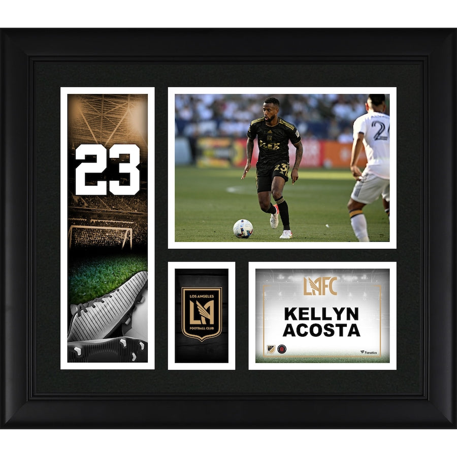 Kellyn Acosta LAFC Framed 15'' x 17'' Player Core Collage