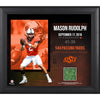 Mason Rudolph Oklahoma State Cowboys Framed 15'' x 17'' with Game-Used Turf from Boone Pickens Stadium