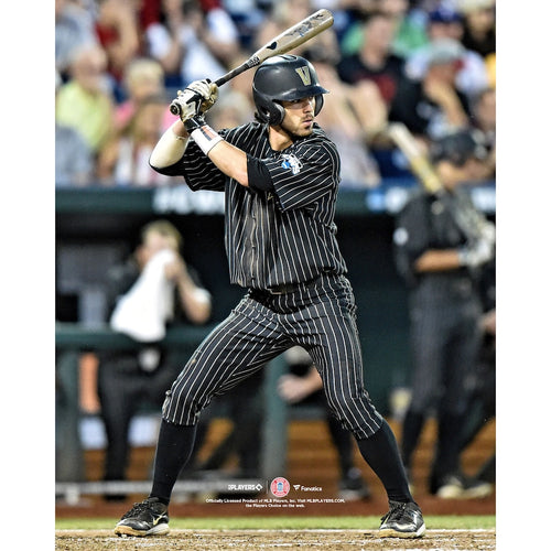Dansby Swanson Vanderbilt Commodores Unsigned Game One of the 2015 College World Series Championship Series Photograph