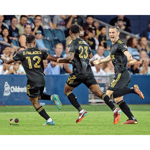 Gareth Bale LAFC Unsigned First MLS Goal Celebration Photograph