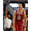 Jaylin Williams Arkansas Razorbacks Unsigned Celebrates a Three-Point Shot in the Sweet Sixteen Round Game of the 2022 NCAA Men's Basketball Tournament Photograph