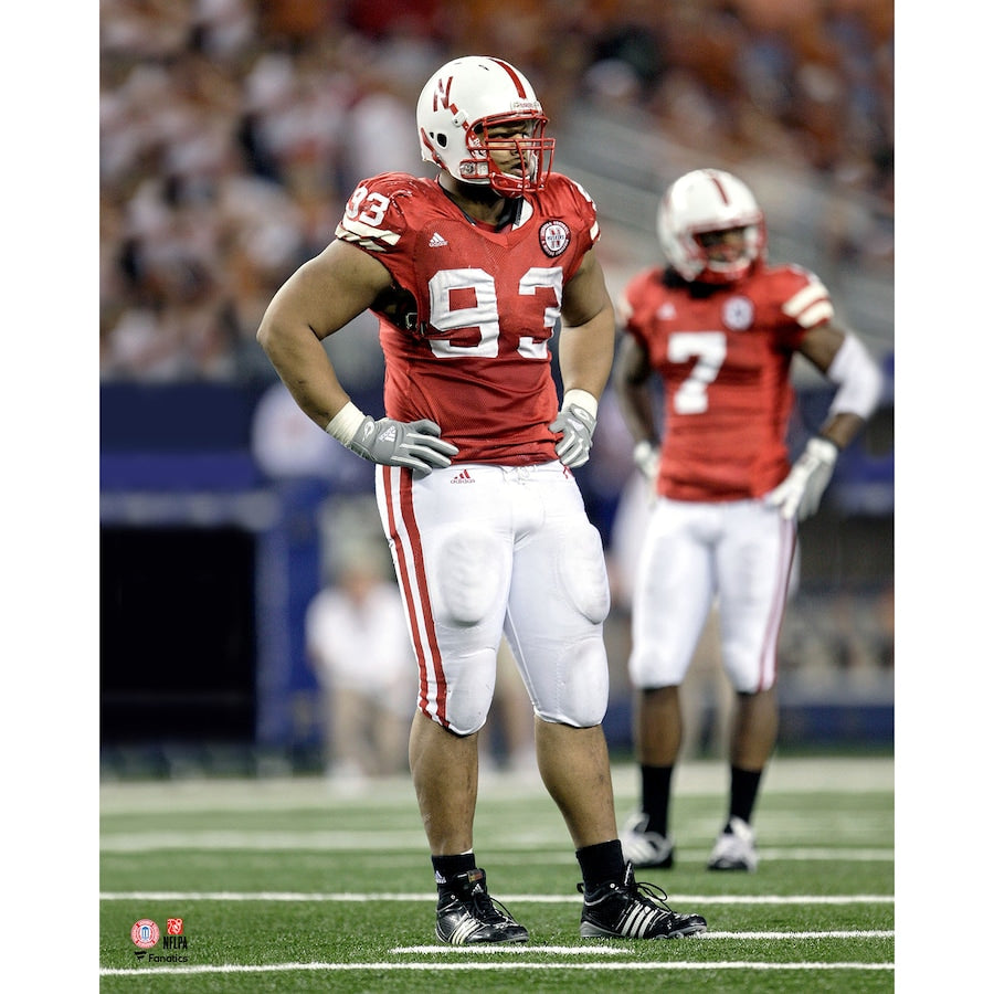 Ndamukong Suh Nebraska Huskers Unsigned On-Field Photograph