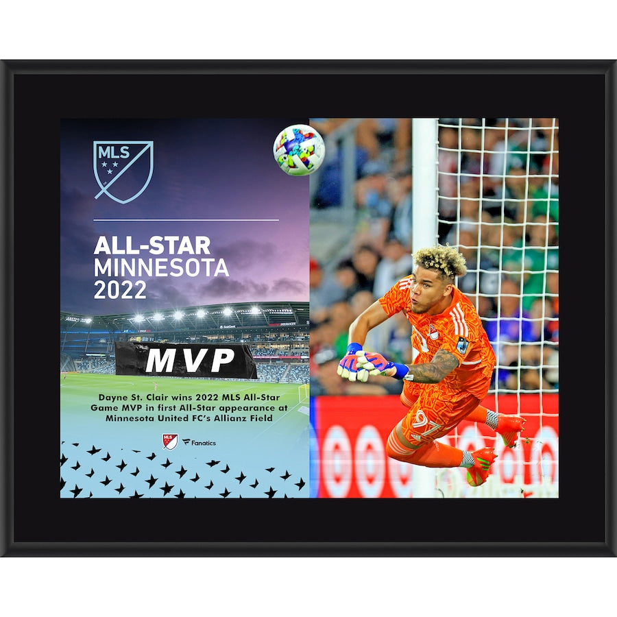 Fanatics Authentic Dayne St. Clair Minnesota United FC 2022 MLS All-Star MVP 10.5'' x 13'' Sublimated Plaque