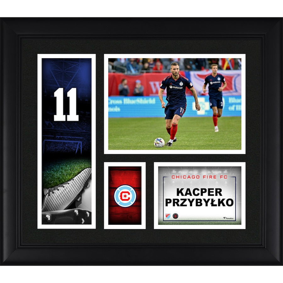Kacper Przybylko Chicago Fire Framed 15'' x 17'' Player Core Collage