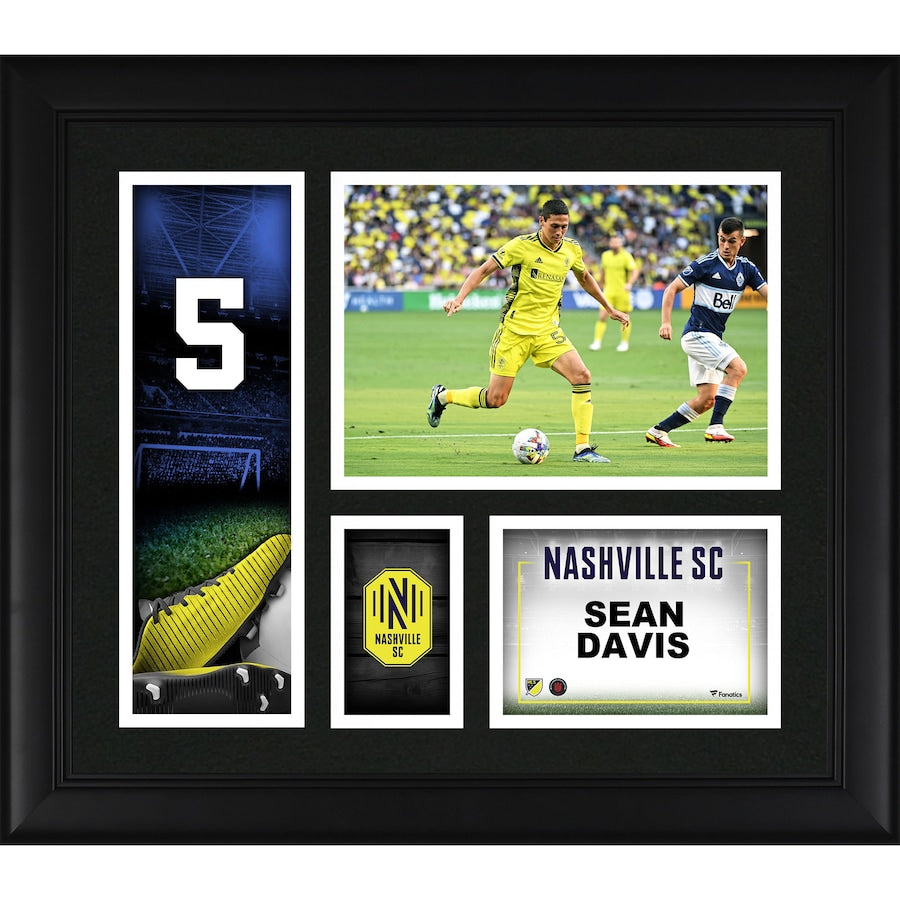 Sean Davis Nashville SC Framed 15'' x 17'' Player Core Collage