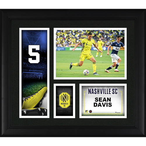 Sean Davis Nashville SC Framed 15'' x 17'' Player Core Collage