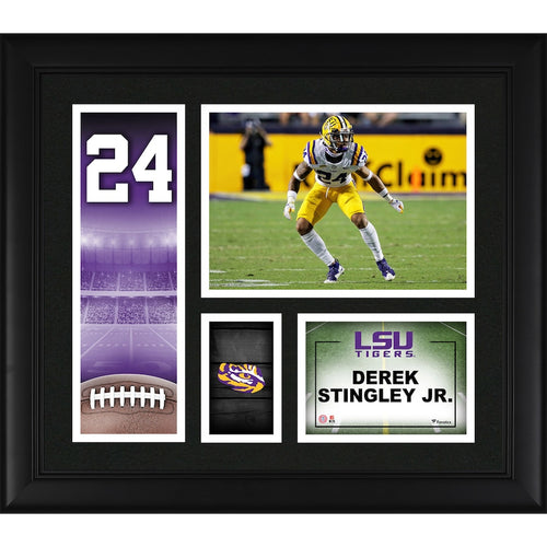 Derek Stingley Jr. LSU Tigers Framed 15'' x 17'' Player Collage