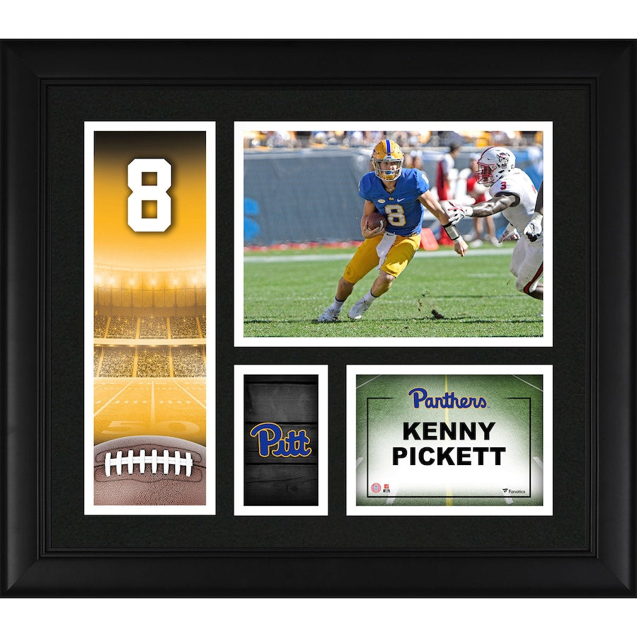 Kenny Pickett Pitt Panthers Framed 15'' x 17'' Player Collage