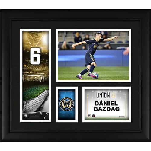 Daniel Gazdag Philadelphia Union Framed 15'' x 17'' Player Core Collage