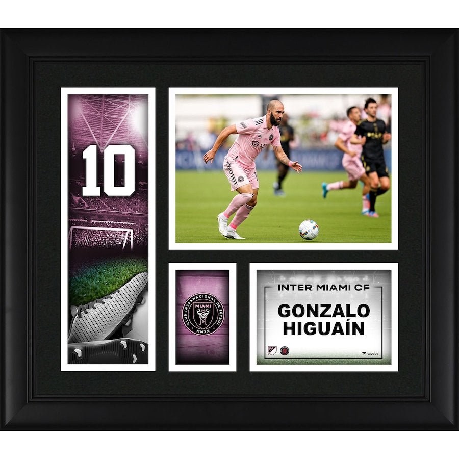 Gonzalo Higuain Inter Miami CF Framed 15'' x 17'' Player Core Collage
