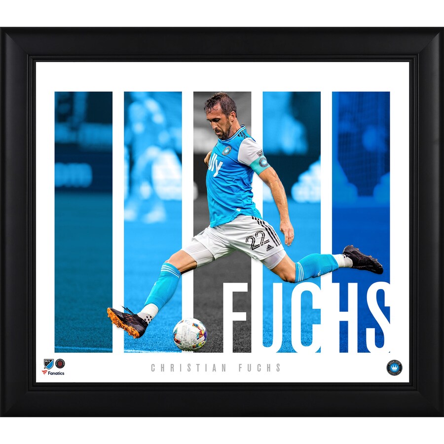 Christian Fuchs Charlotte FC Framed 15'' x 17'' Player Panel Collage