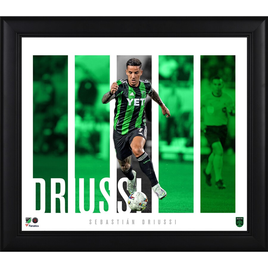 Sebastián Driussi Austin FC Framed 15'' x 17'' Player Panel Collage