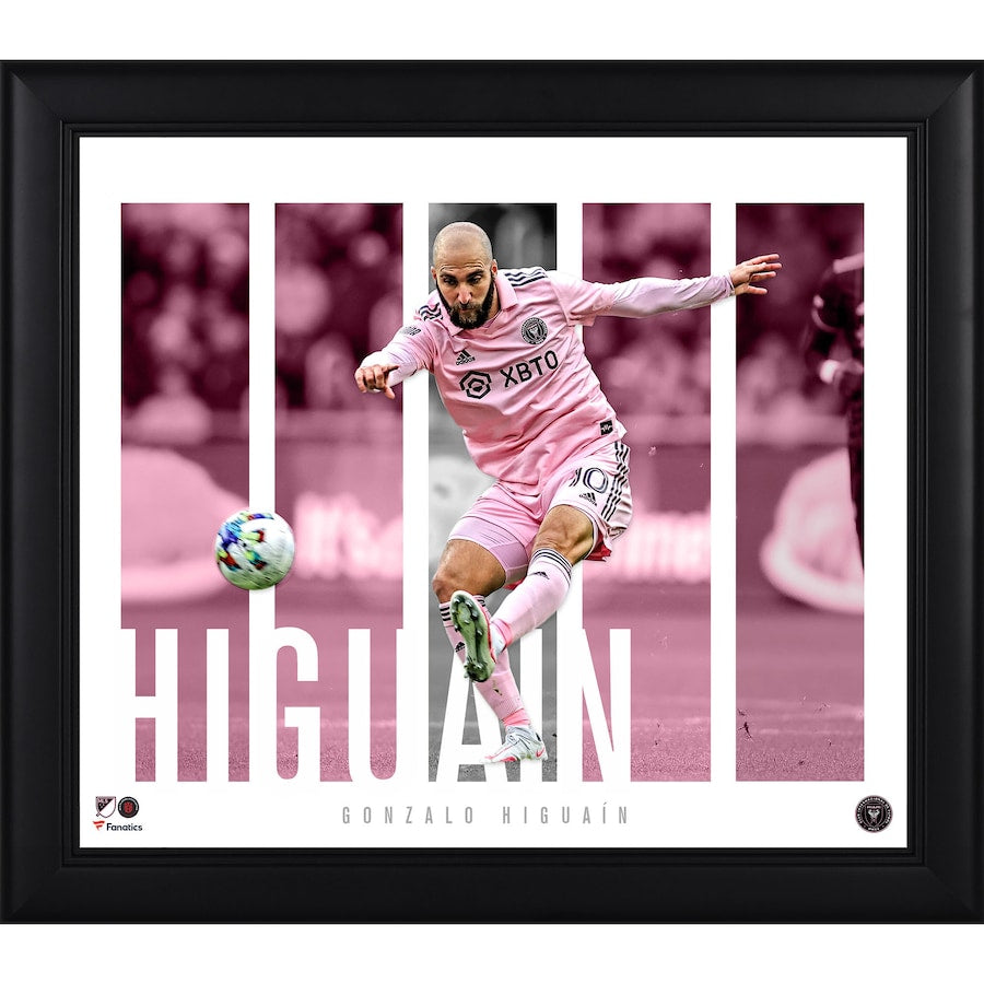 Gonzalo Higuain Inter Miami CF Framed 15'' x 17'' Player Panel Collage