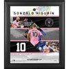 Gonzalo Higuain Inter Miami CF Framed 15'' x 17'' Stitched Stars Collage