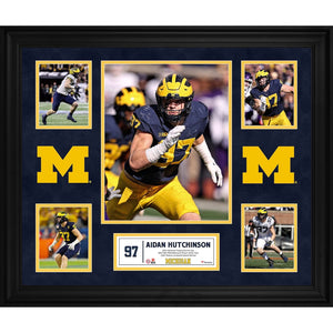 Aidan Hutchinson Michigan Wolverines Framed 5-Photo Collage