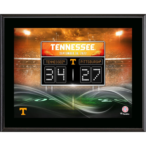 Tennessee Volunteers 10.5'' x 13'' 2022 Win vs. Pitt Panthers Sublimated Plaque