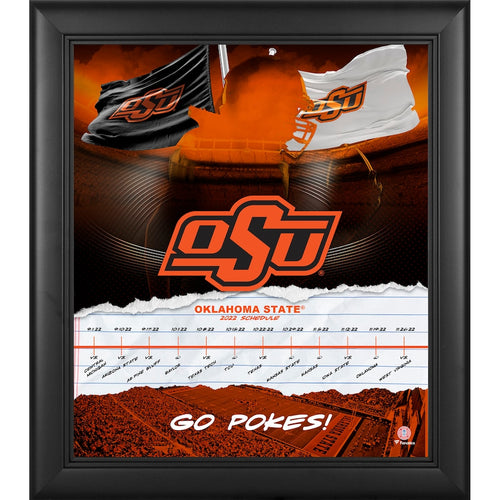 Oklahoma State Cowboys Framed 15'' x 17'' 2022 Game Day Schedule Collage