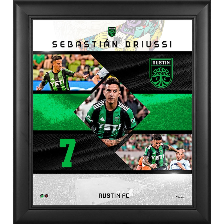 Sebastián Driussi Austin FC Framed 15'' x 17'' Stitched Stars Collage