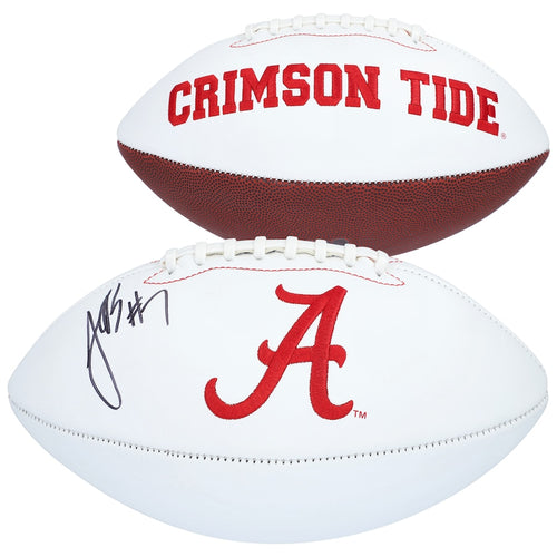 Ja'Corey Brooks Alabama Crimson Tide Autographed White Panel Football