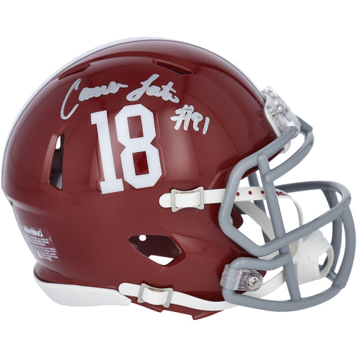 Cameron Latu Alabama Crimson Tide Autographed Riddell Speed Mini Helmet