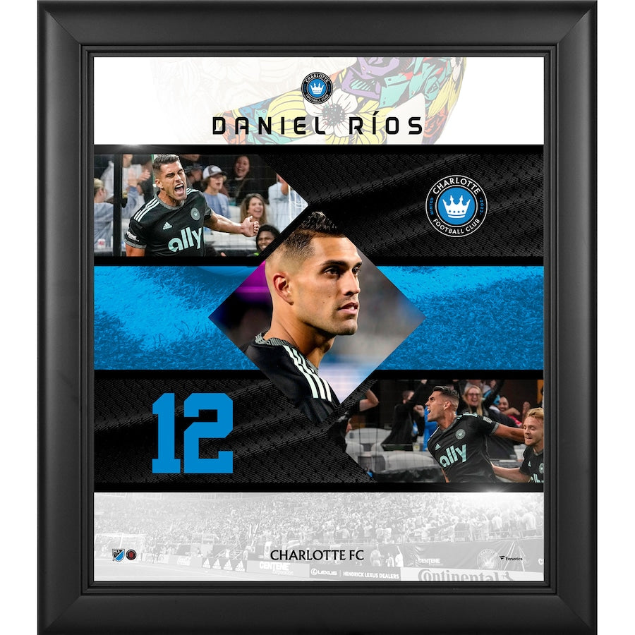 Daniel Rios Charlotte FC Framed 15'' x 17'' Stitched Stars Collage