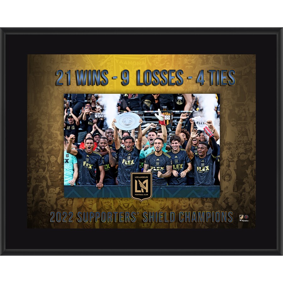 LAFC 10.5'' x 13'' 2022 Supporters' Shield Champions Sublimated Plaque