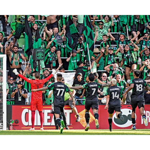 Austin FC Unsigned First-Ever MLS Cup Playoffs Win Photograph
