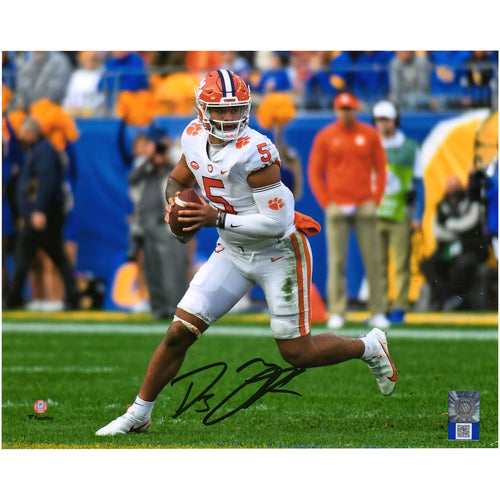 DJ Uiagalelei Clemson Tigers Autographed 8'' x 10'' Running Photograph