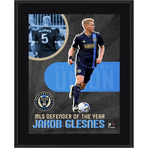 Jakob Glesnes Philadelphia Union 10.5'' x 13'' 2022 MLS Season Defender of the Year Award Sublimated Plaque