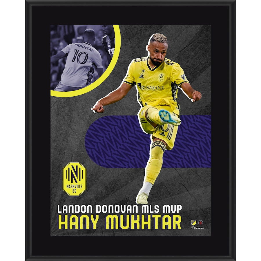 Hany Mukhtar Nashville SC 10.5'' x 13'' 2022 MLS Season Landon Donovan MVP Award Sublimated Plaque