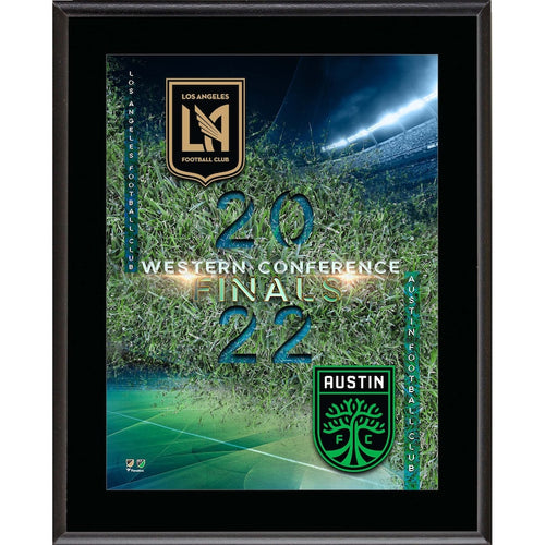 LAFC vs. Austin FC 10.5'' x 13'' 2022 MLS Cup Western Conference Finals Match-Up Sublimated Plaque