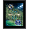 Philadelphia Union vs. New York City FC 10.5'' x 13'' 2022 MLS Cup Eastern Conference Finals Match-Up Sublimated Plaque