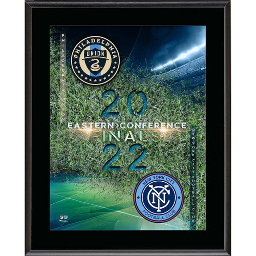 Philadelphia Union vs. New York City FC 10.5'' x 13'' 2022 MLS Cup Eastern Conference Finals Match-Up Sublimated Plaque